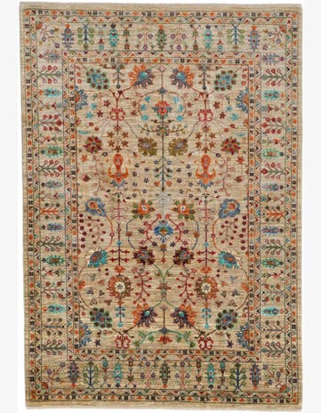 6' 11 x 10' Hand Knotted Ariana Ziegler Rug