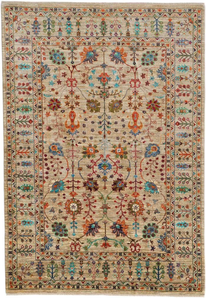 6' 11 x 10' Hand Knotted Ariana Ziegler Rug