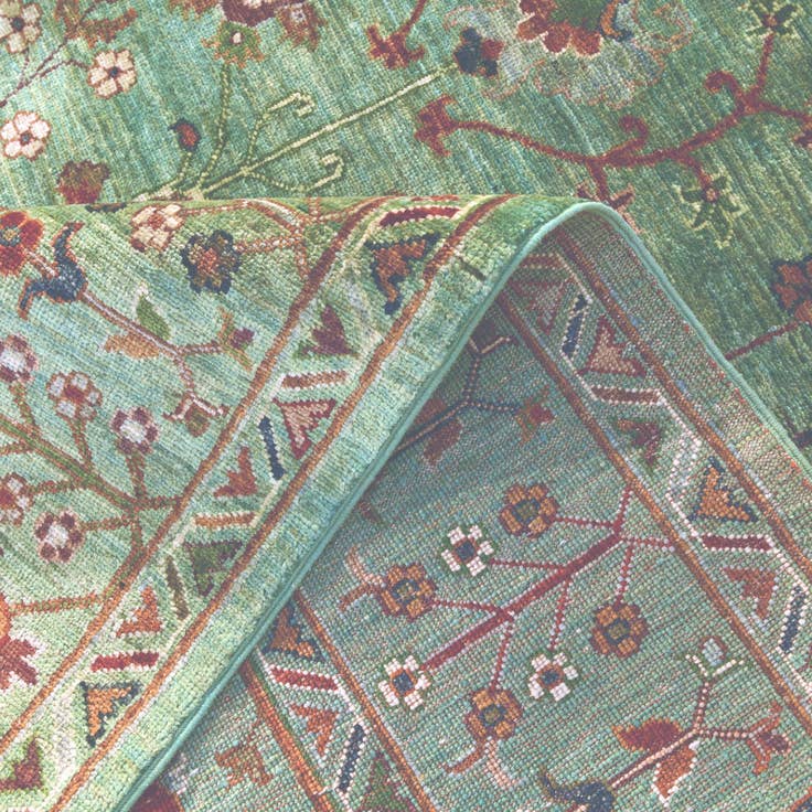 Detail image of 6' 8 x 9' 10 Hand Knotted Ariana Ziegler Rug