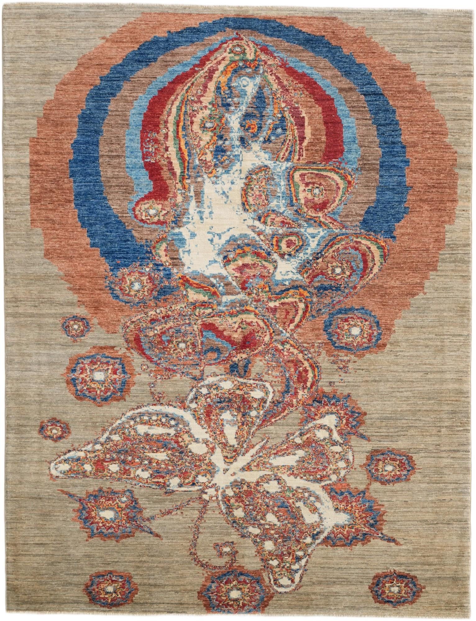 5' 9 x 7' 7 Hand Knotted Ariana Ziegler Rug