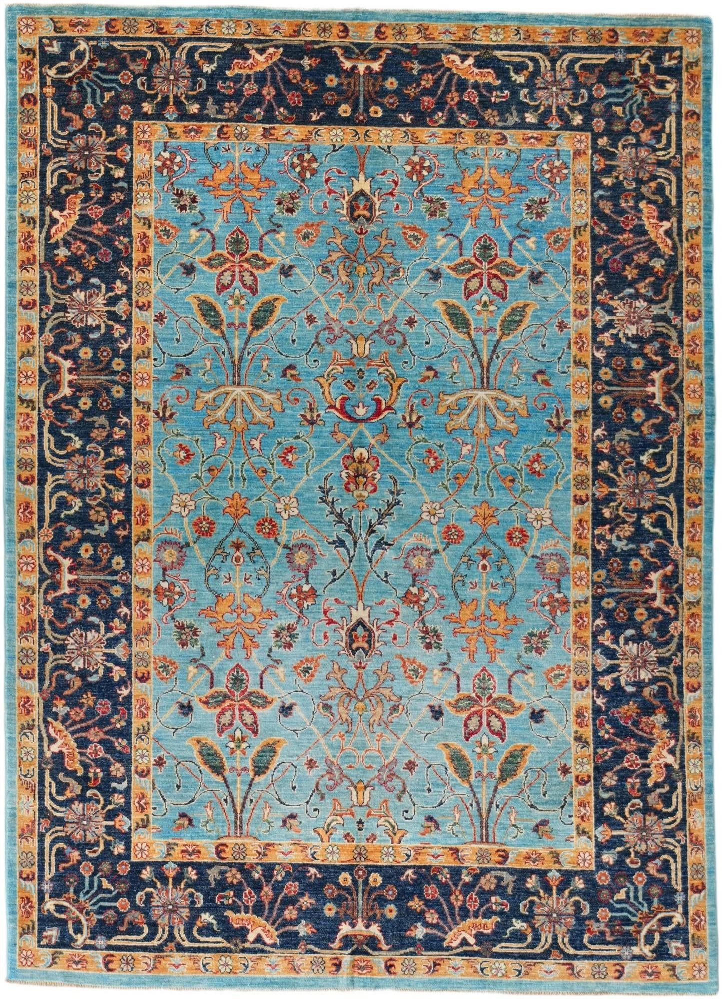 5' 9 x 8' Hand Knotted Ariana Ziegler Rug