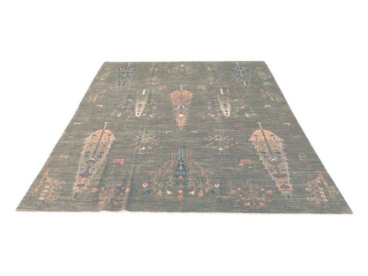 Detail image of 6' 9 x 9' 11 Hand Knotted Ariana Ziegler Rug