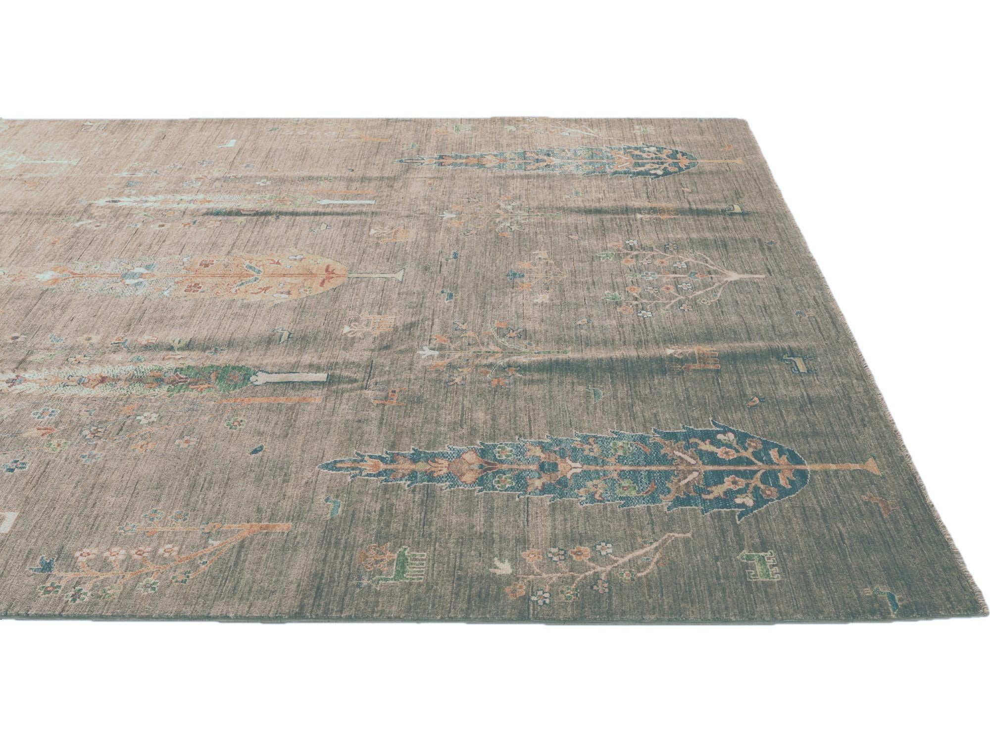 6' 9 x 9' 11 Hand Knotted Ariana Ziegler Rug