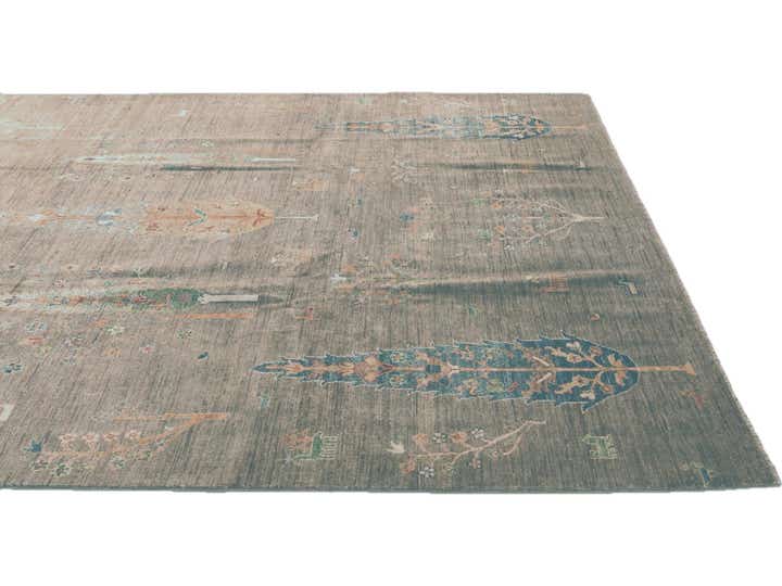 6' 9 x 9' 11 Hand Knotted Ariana Ziegler Rug