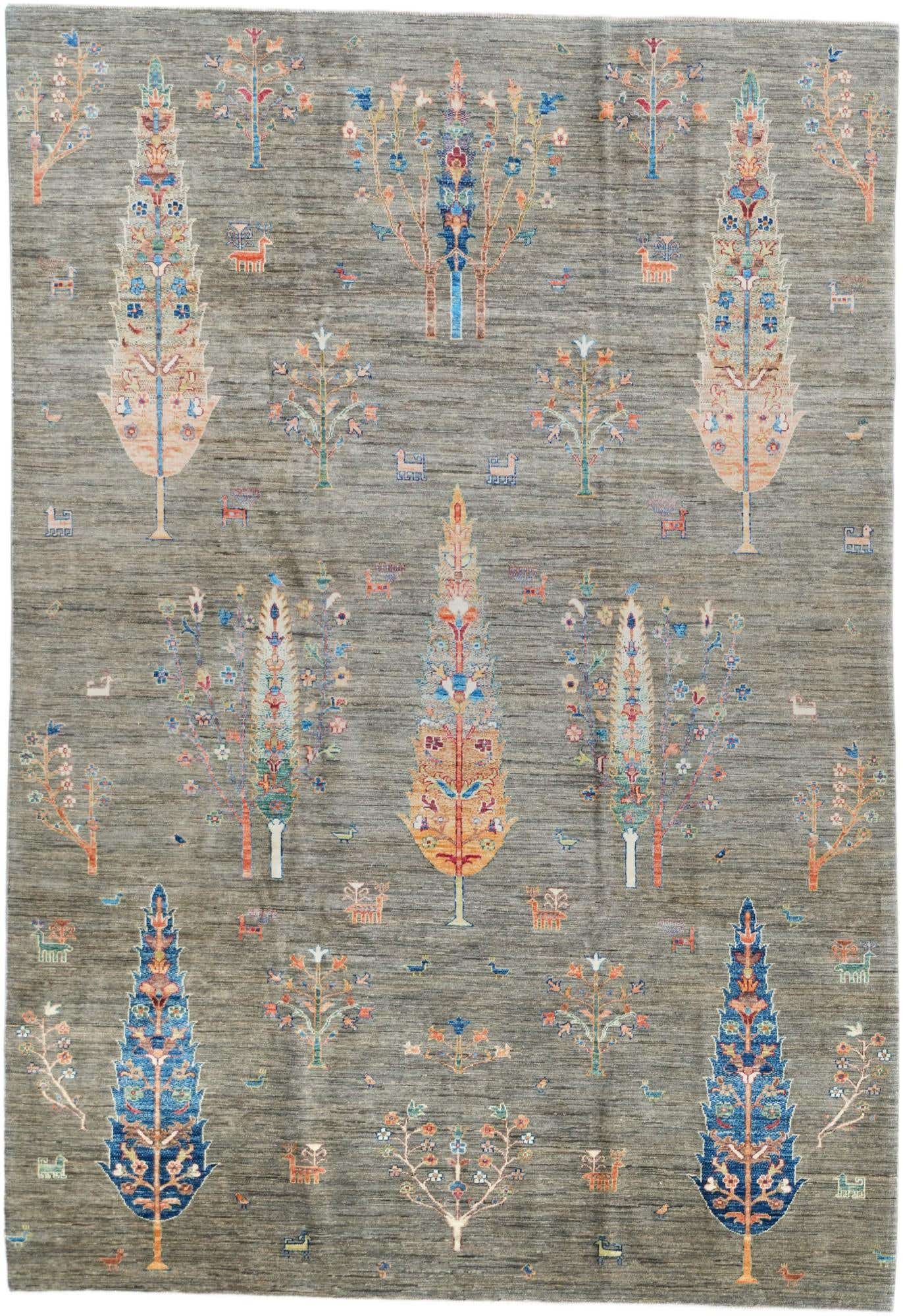 6' 9 x 9' 11 Hand Knotted Ariana Ziegler Rug
