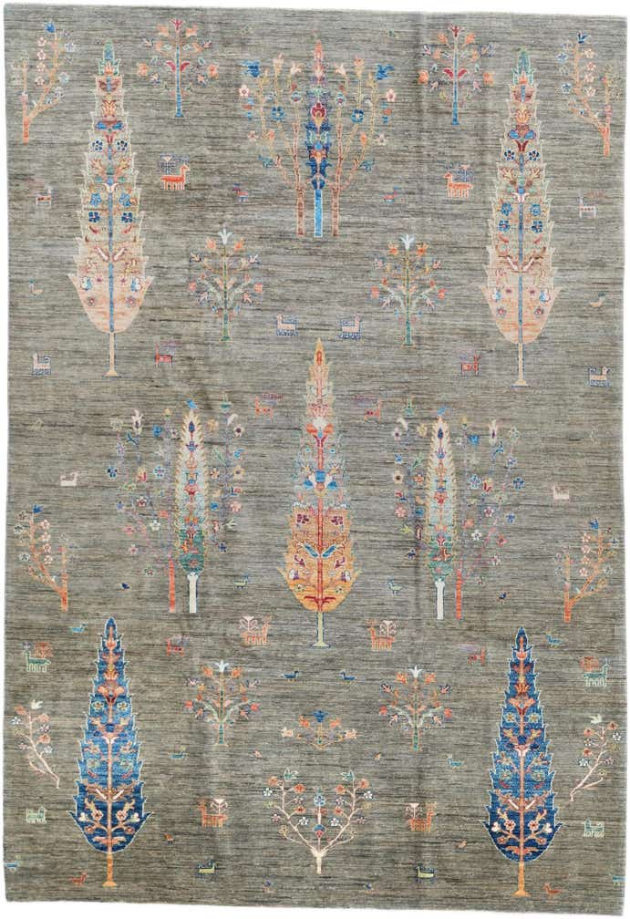 6' 9 x 9' 11 Hand Knotted Ariana Ziegler Rug