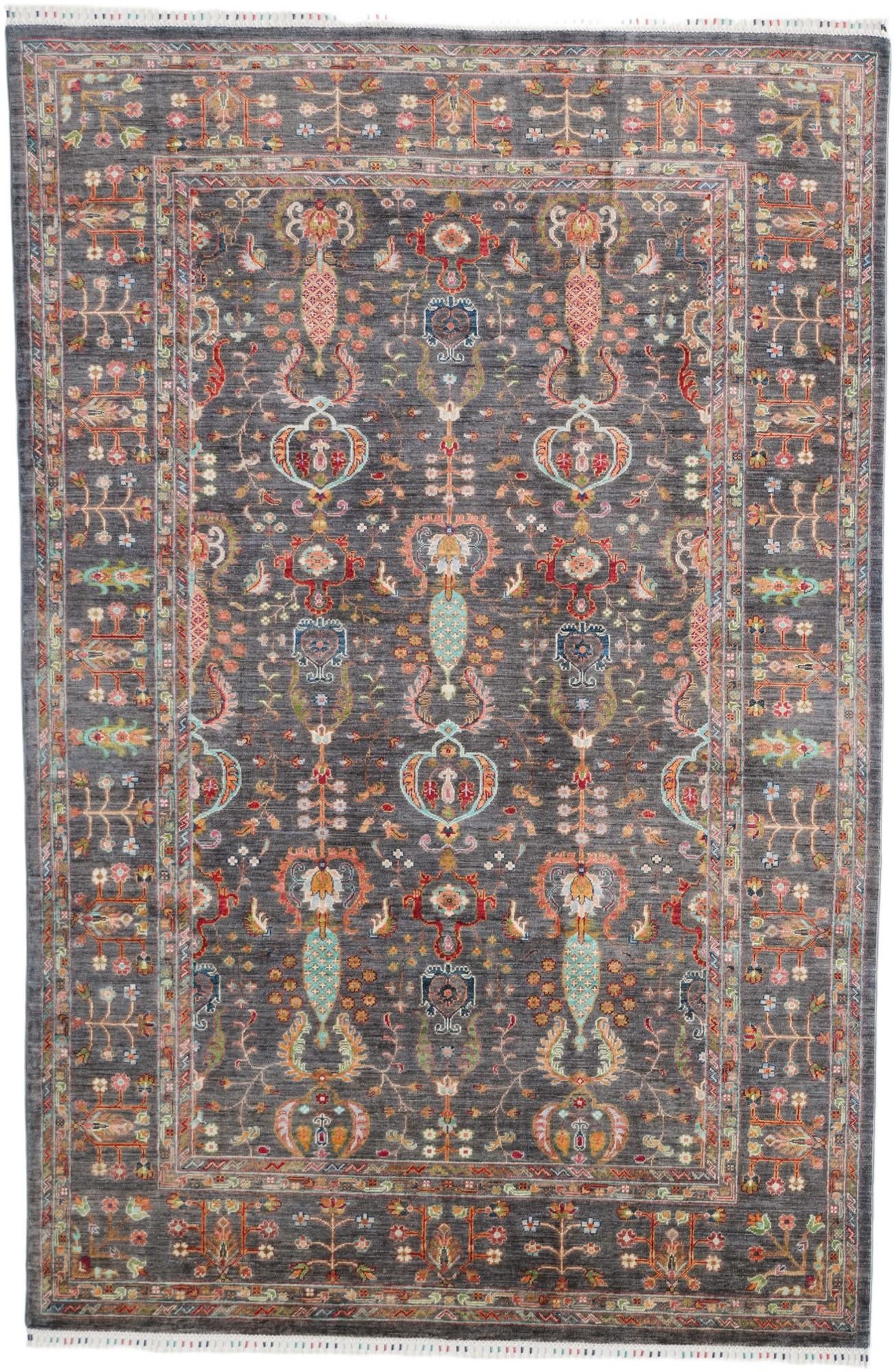 6' 5 x 9' 11 Hand Knotted Ariana Ziegler Rug