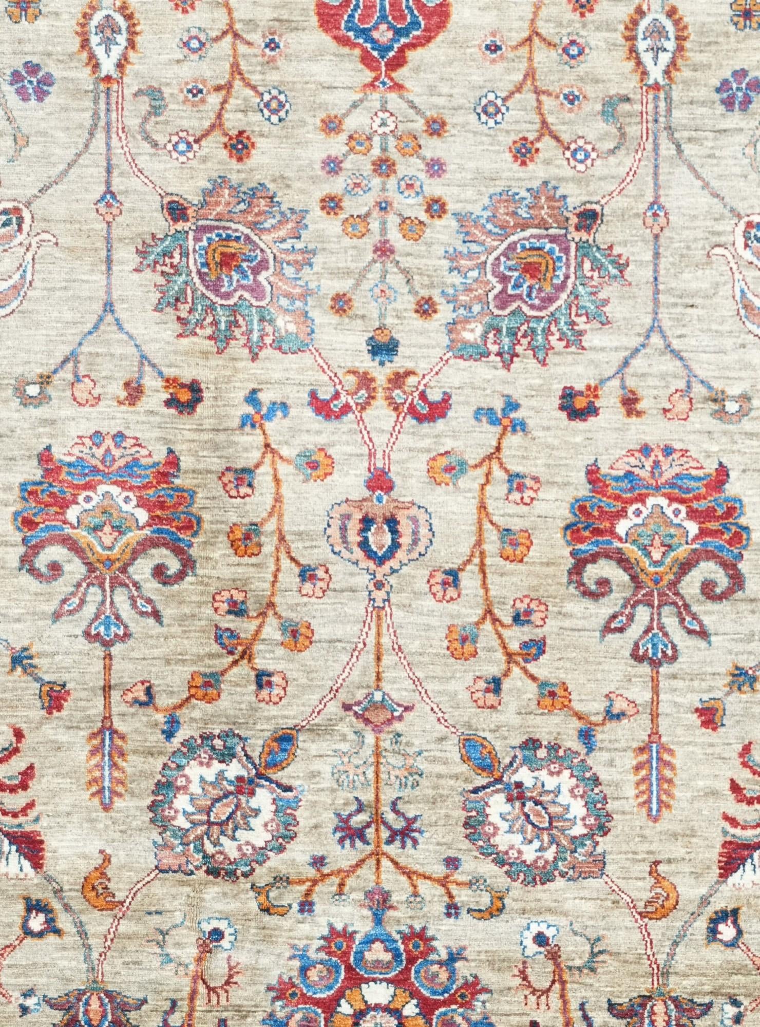 6' 9 x 9' 11 Hand Knotted Ariana Ziegler Rug