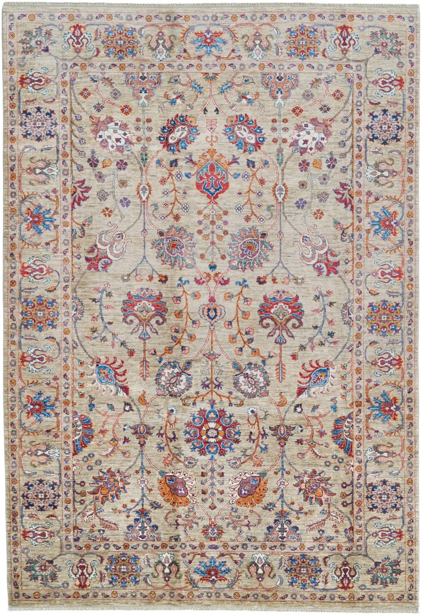 6' 9 x 9' 11 Hand Knotted Ariana Ziegler Rug