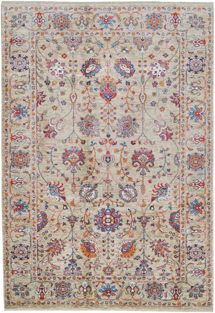 6' 9 x 9' 11 Hand Knotted Ariana Ziegler Rug