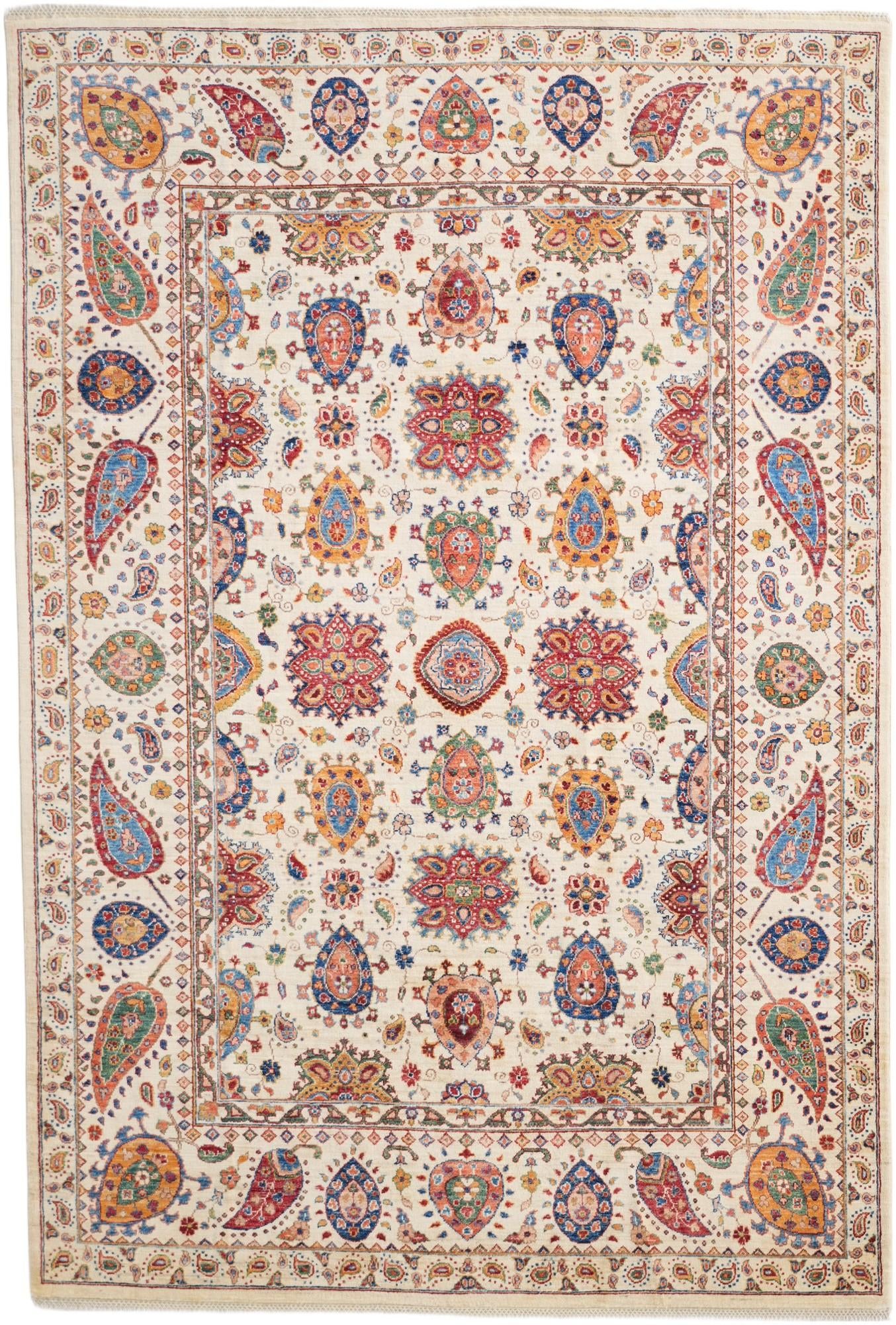 6' 9 x 10' Hand Knotted Ariana Ziegler Rug