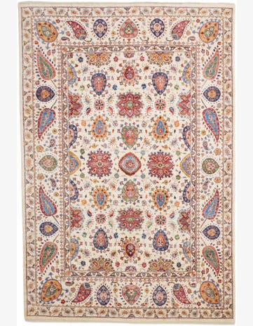 6' 9 x 10' Hand Knotted Ariana Ziegler Rug