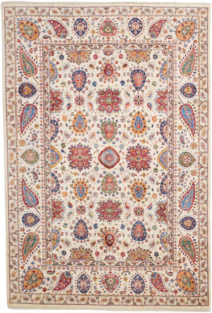6' 9 x 10' Hand Knotted Ariana Ziegler Rug