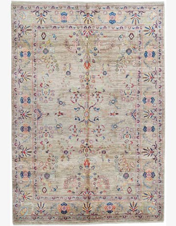 5' 9 x 8' 4 Hand Knotted Ariana Ziegler Rug
