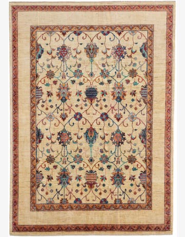 7' 1 x 10' Hand Knotted Ariana Ziegler Rug