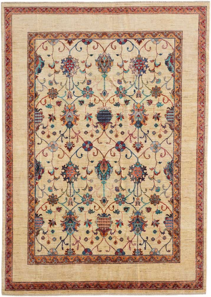 7' 1 x 10' Hand Knotted Ariana Ziegler Rug