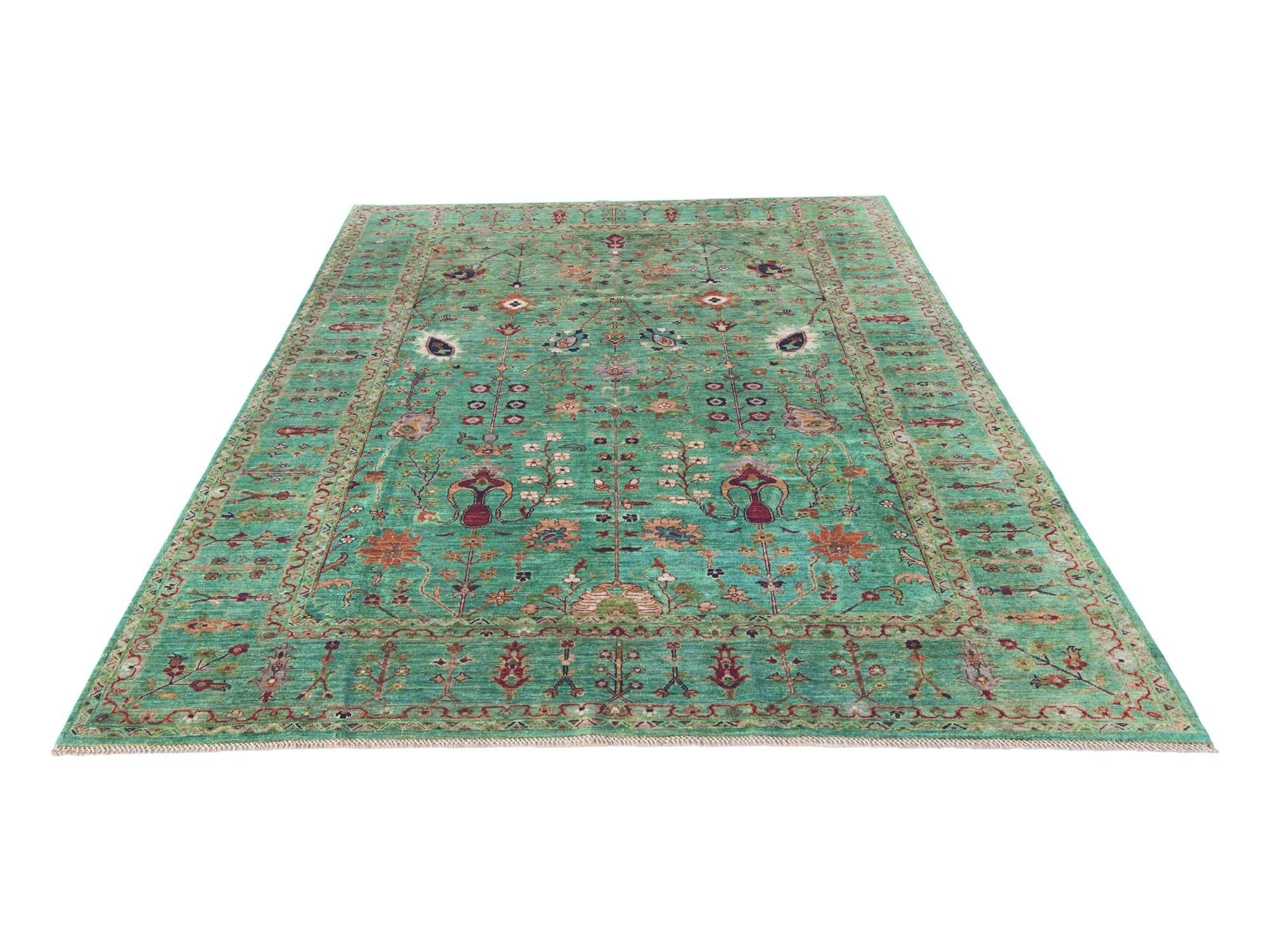 7' 2 x 10' 3 Hand Knotted Ariana Ziegler Rug