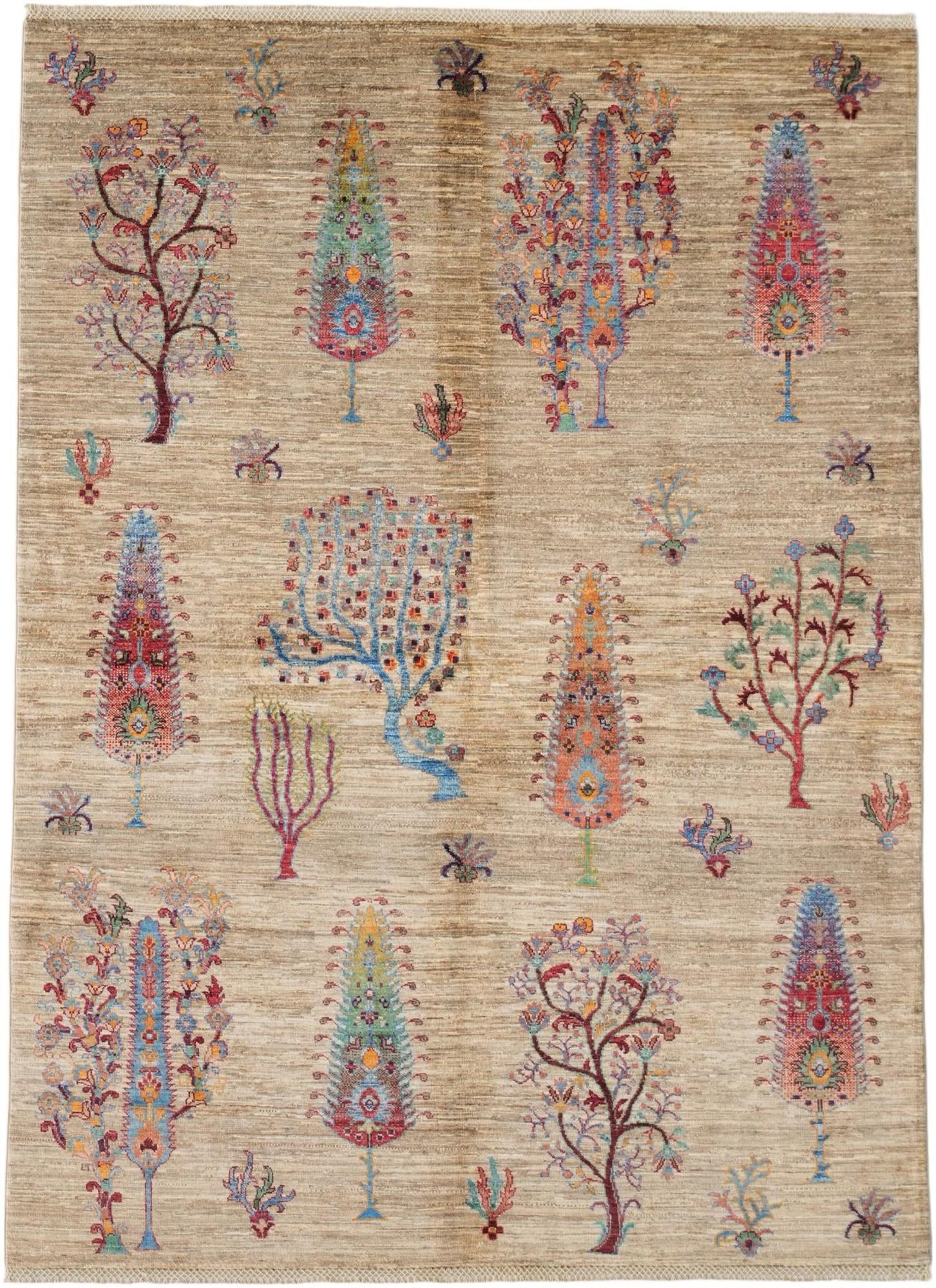 5' 7 x 7' 8 Hand Knotted Ariana Ziegler Rug