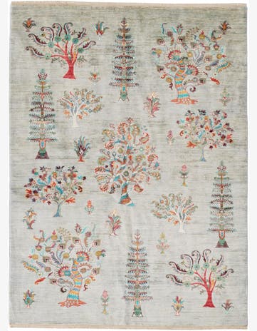 5' 8 x 7' 9 Hand Knotted Ariana Ziegler Rug