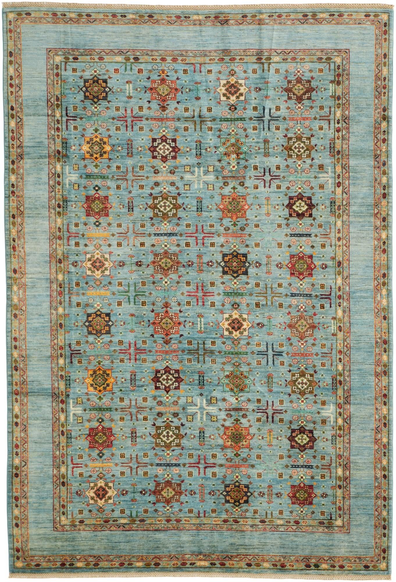 6' 10 x 10' Hand Knotted Ariana Ziegler Rug