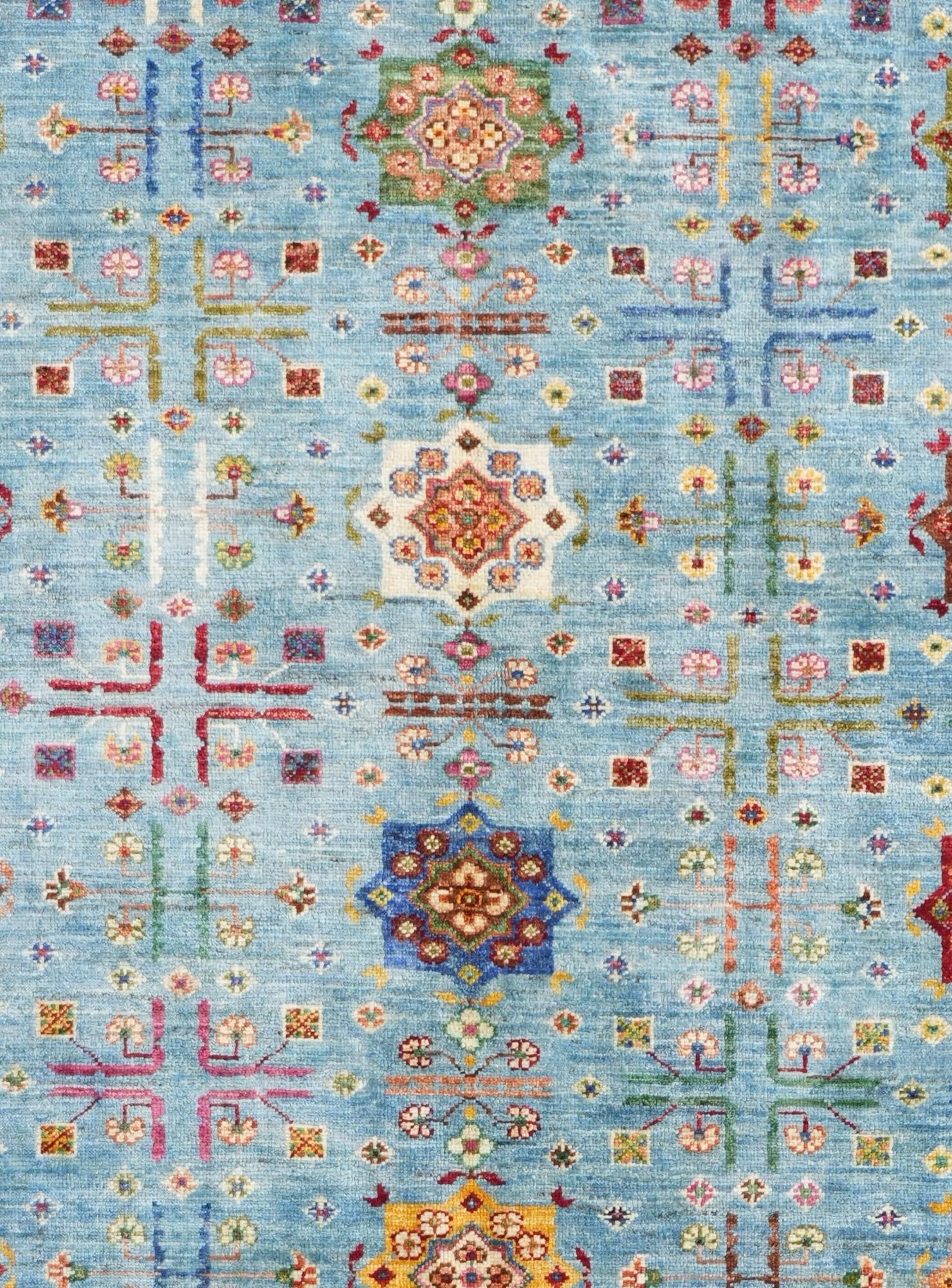 6' 11 x 10' Hand Knotted Ariana Ziegler Rug