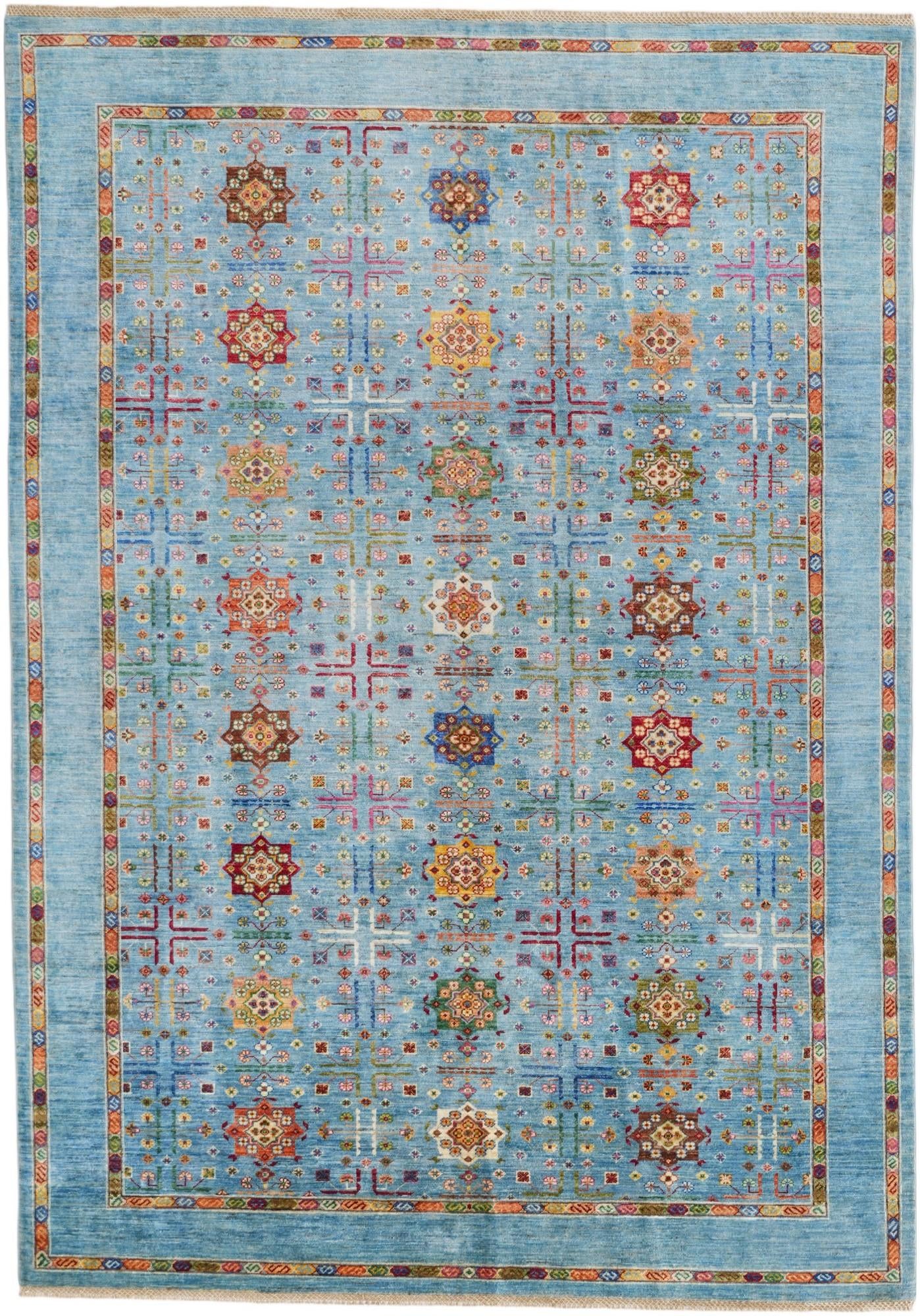 6' 11 x 10' Hand Knotted Ariana Ziegler Rug