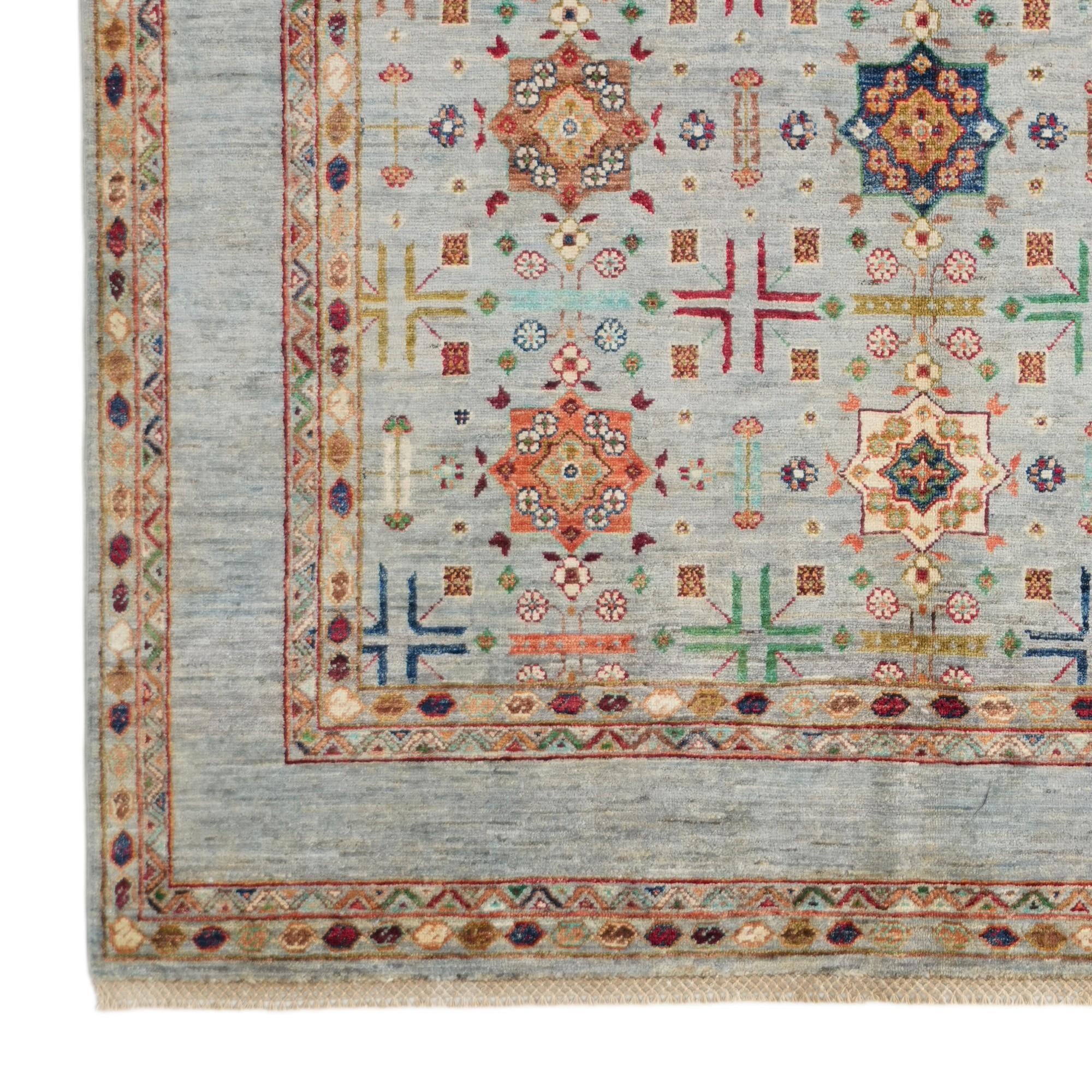 5' 9 x 8' Hand Knotted Ariana Ziegler Rug