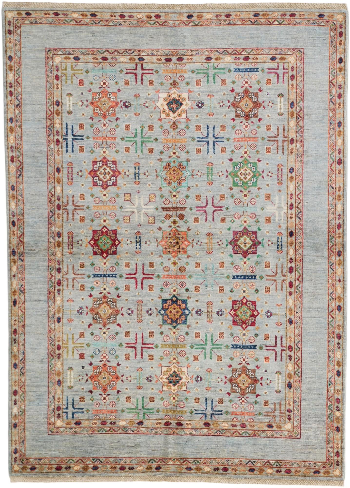 5' 9 x 8' Hand Knotted Ariana Ziegler Rug