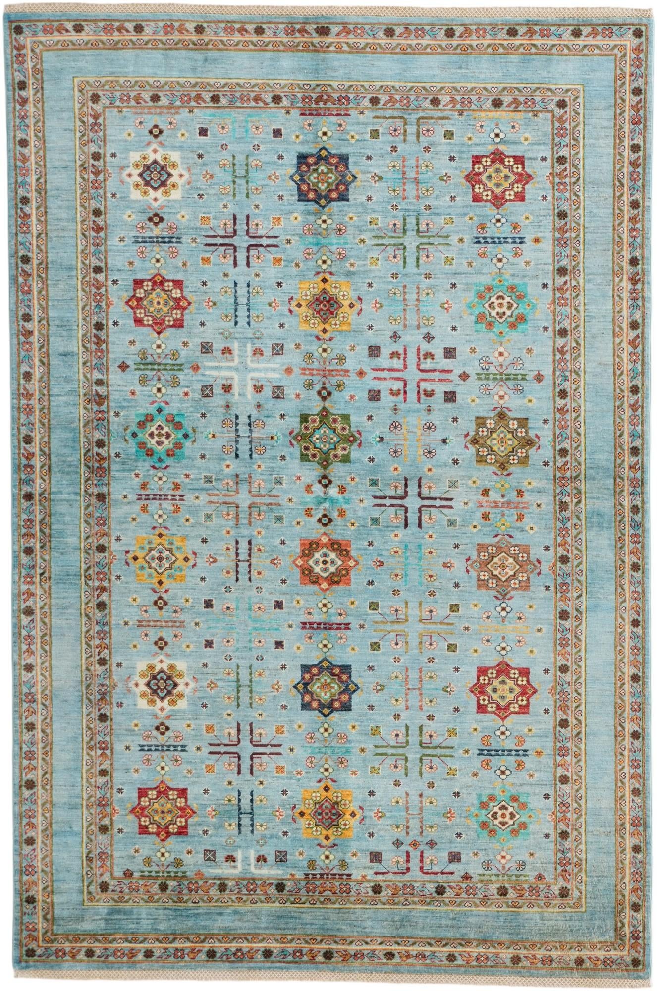 5' 8 x 8' 6 Hand Knotted Ariana Ziegler Rug