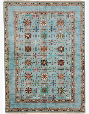 5' 10 x 8' 1 Hand Knotted Ariana Ziegler Rug