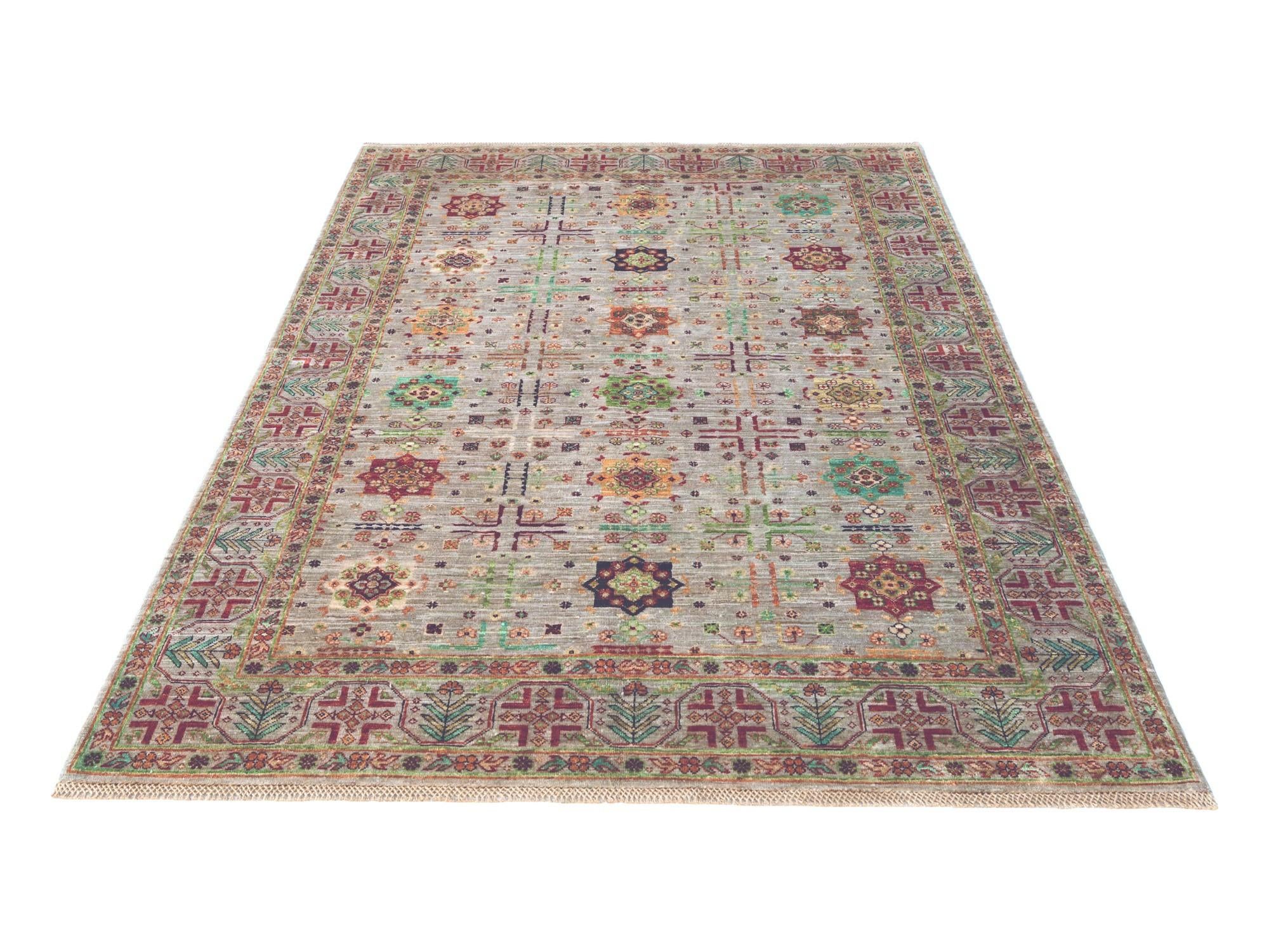 5' 7 x 8' Hand Knotted Ariana Ziegler Rug