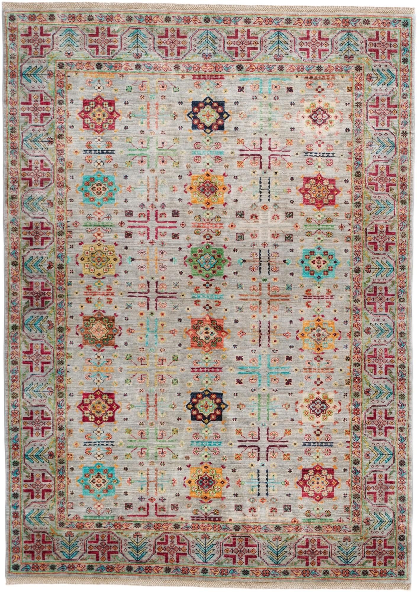 5' 7 x 8' Hand Knotted Ariana Ziegler Rug