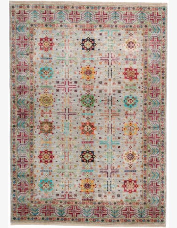 5' 7 x 8' Hand Knotted Ariana Ziegler Rug