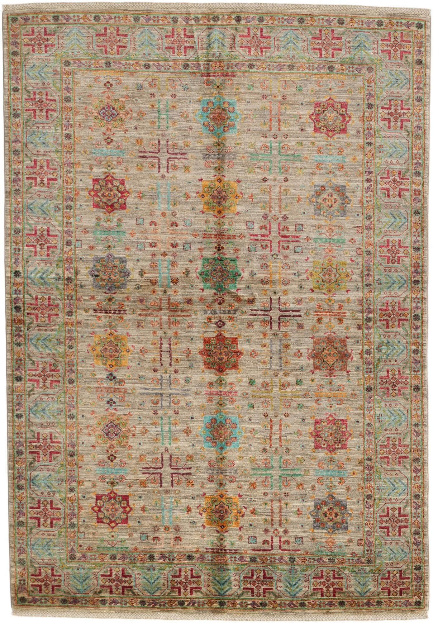 5' 8 x 8' 2 Hand Knotted Ariana Ziegler Rug