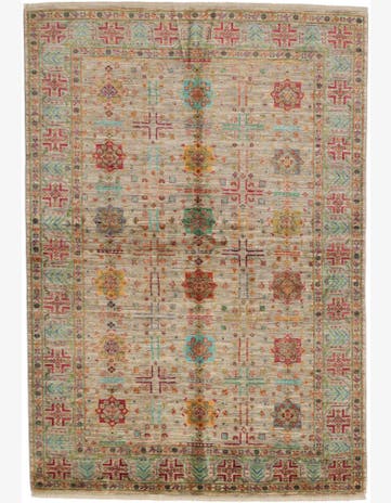 5' 8 x 8' 2 Hand Knotted Ariana Ziegler Rug