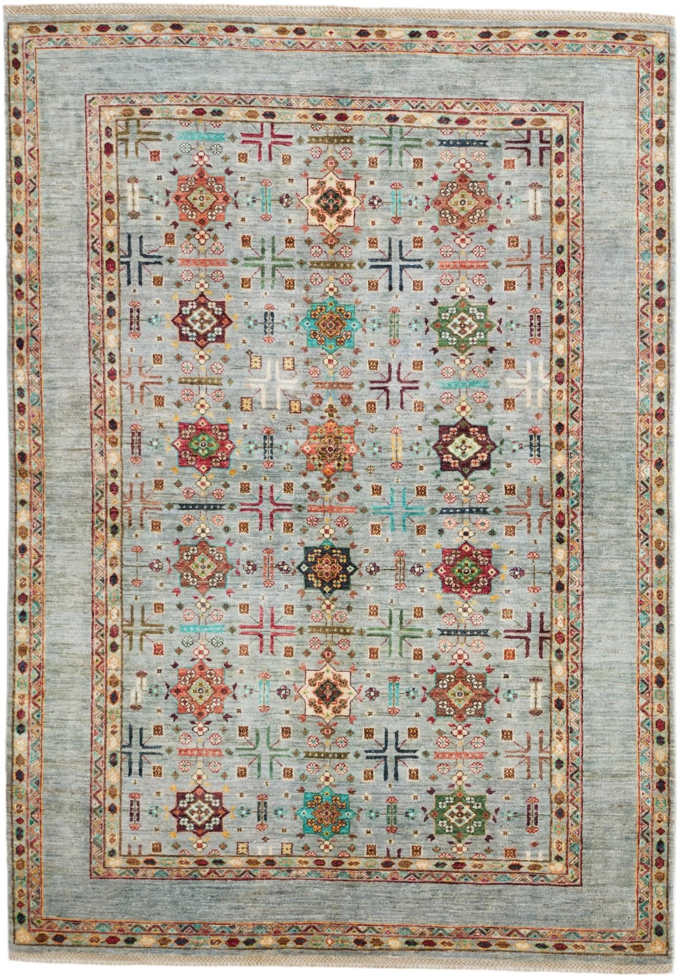 5' 9 x 8' 3 Hand Knotted Ariana Ziegler Rug