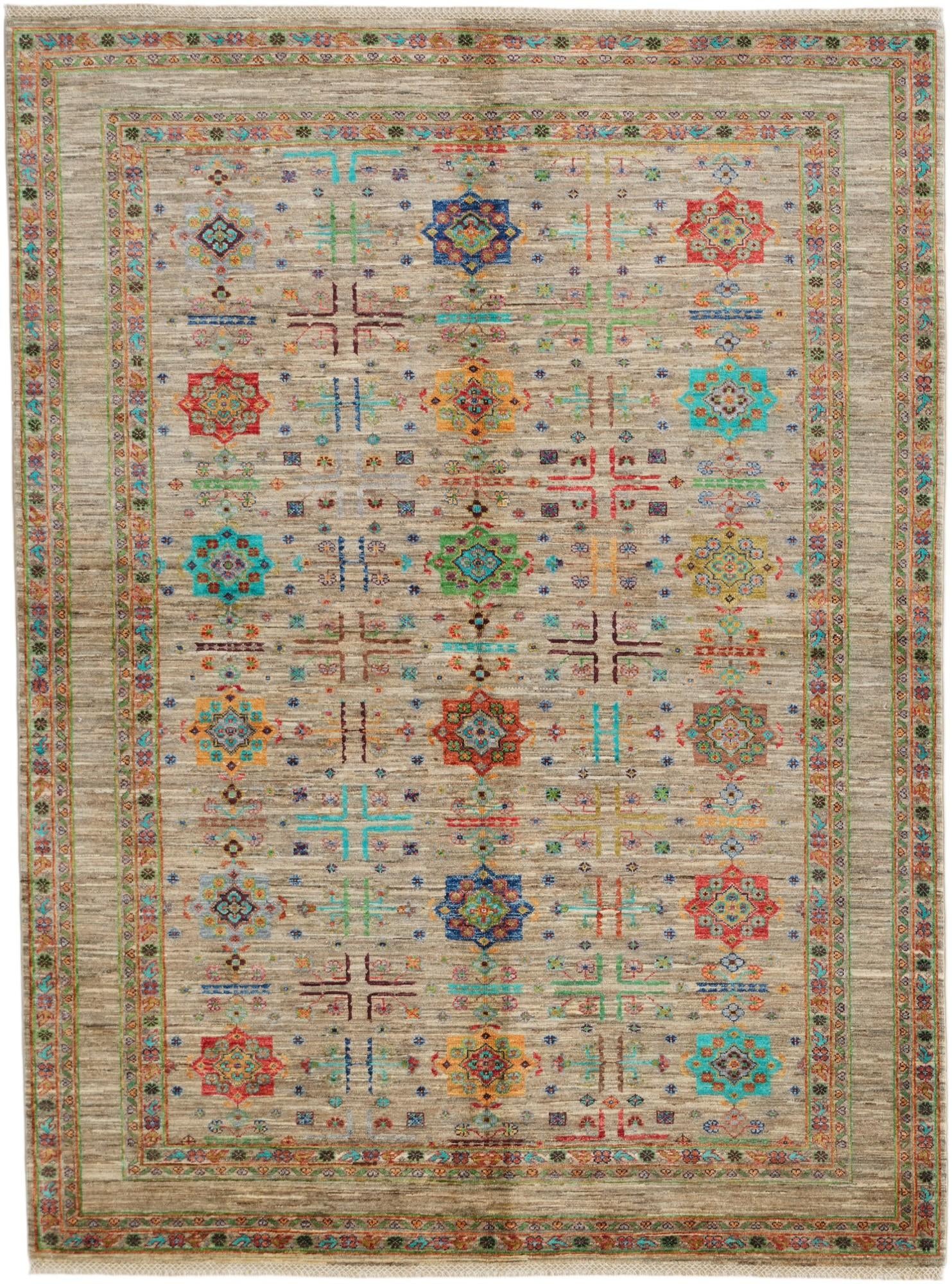 5' 11 x 8' Hand Knotted Ariana Ziegler Rug