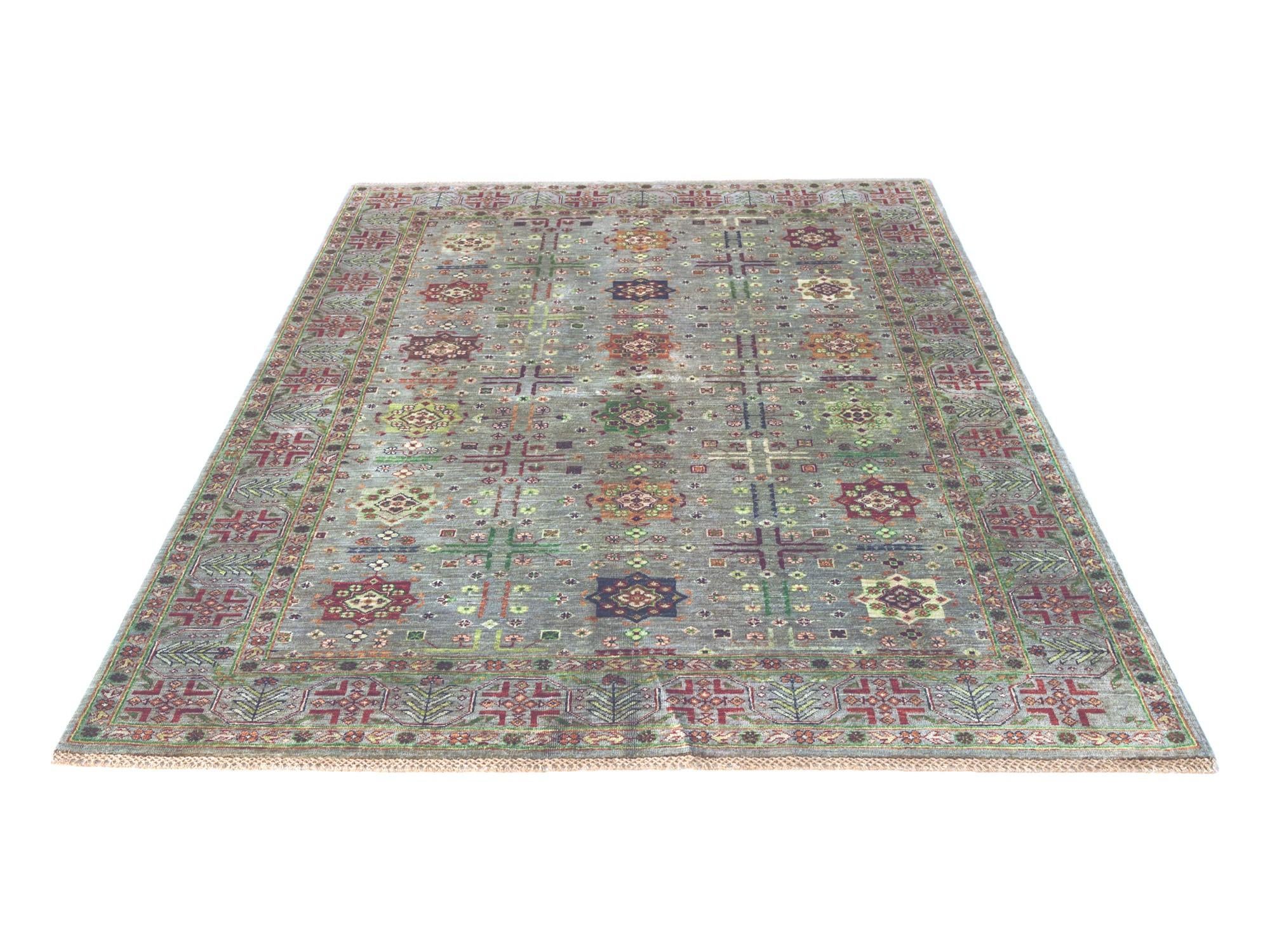 5' 9 x 8' Hand Knotted Ariana Ziegler Rug