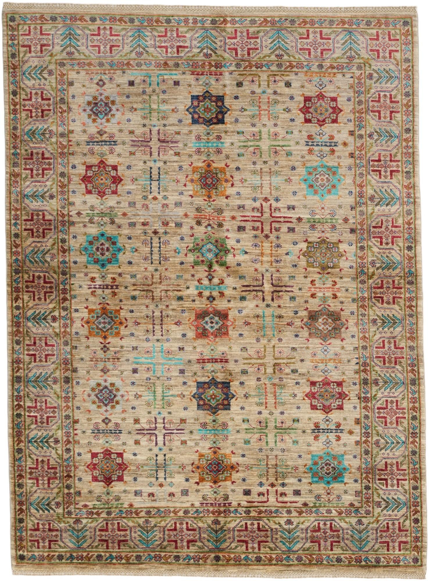 5' 7 x 7' 7 Hand Knotted Ariana Ziegler Rug