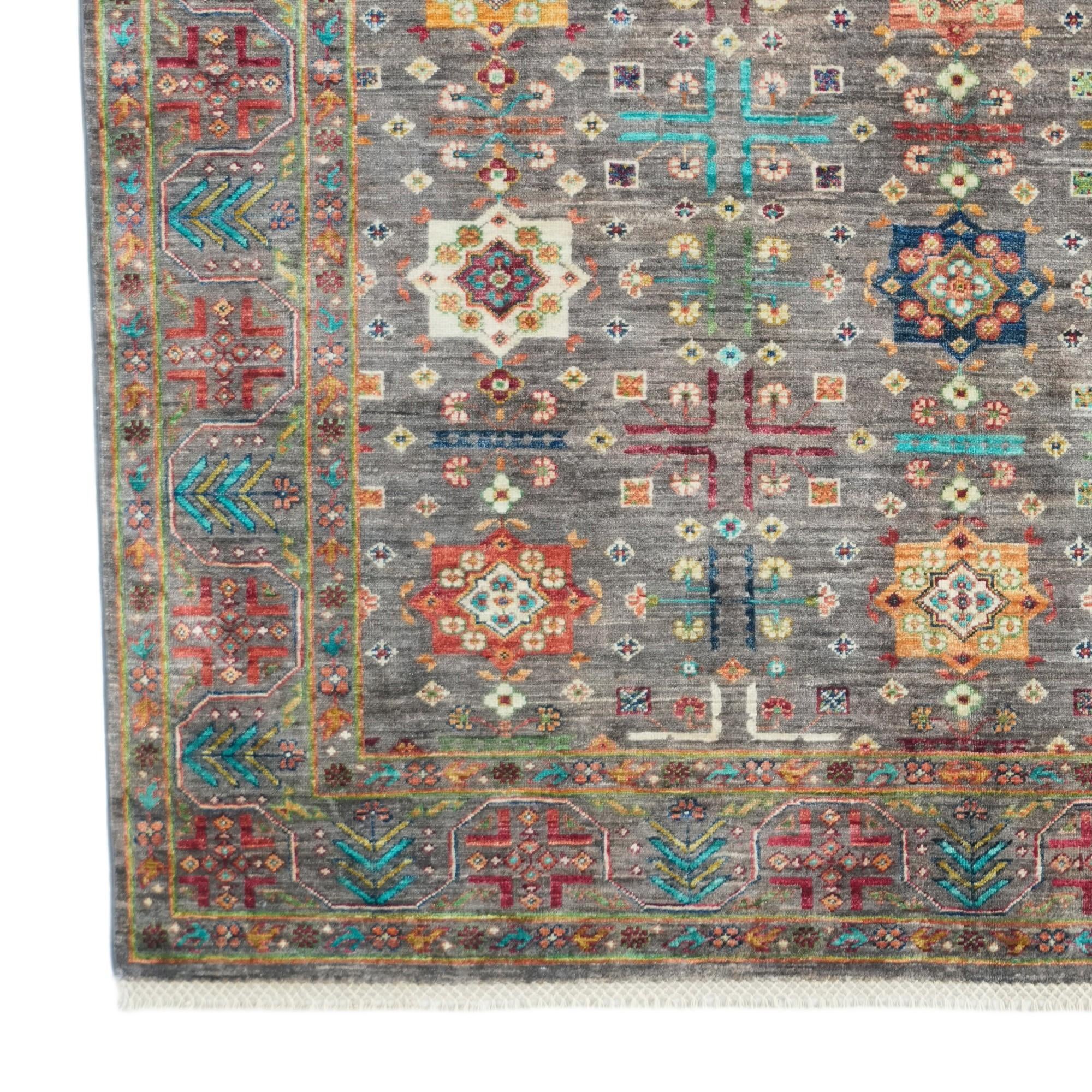 5' 8 x 8' Hand Knotted Ariana Ziegler Rug