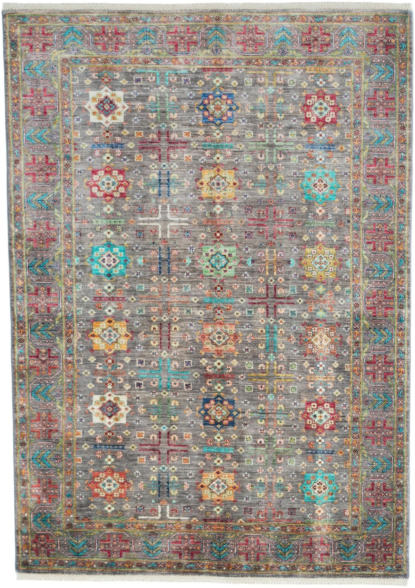 5' 8 x 8' Hand Knotted Ariana Ziegler Rug