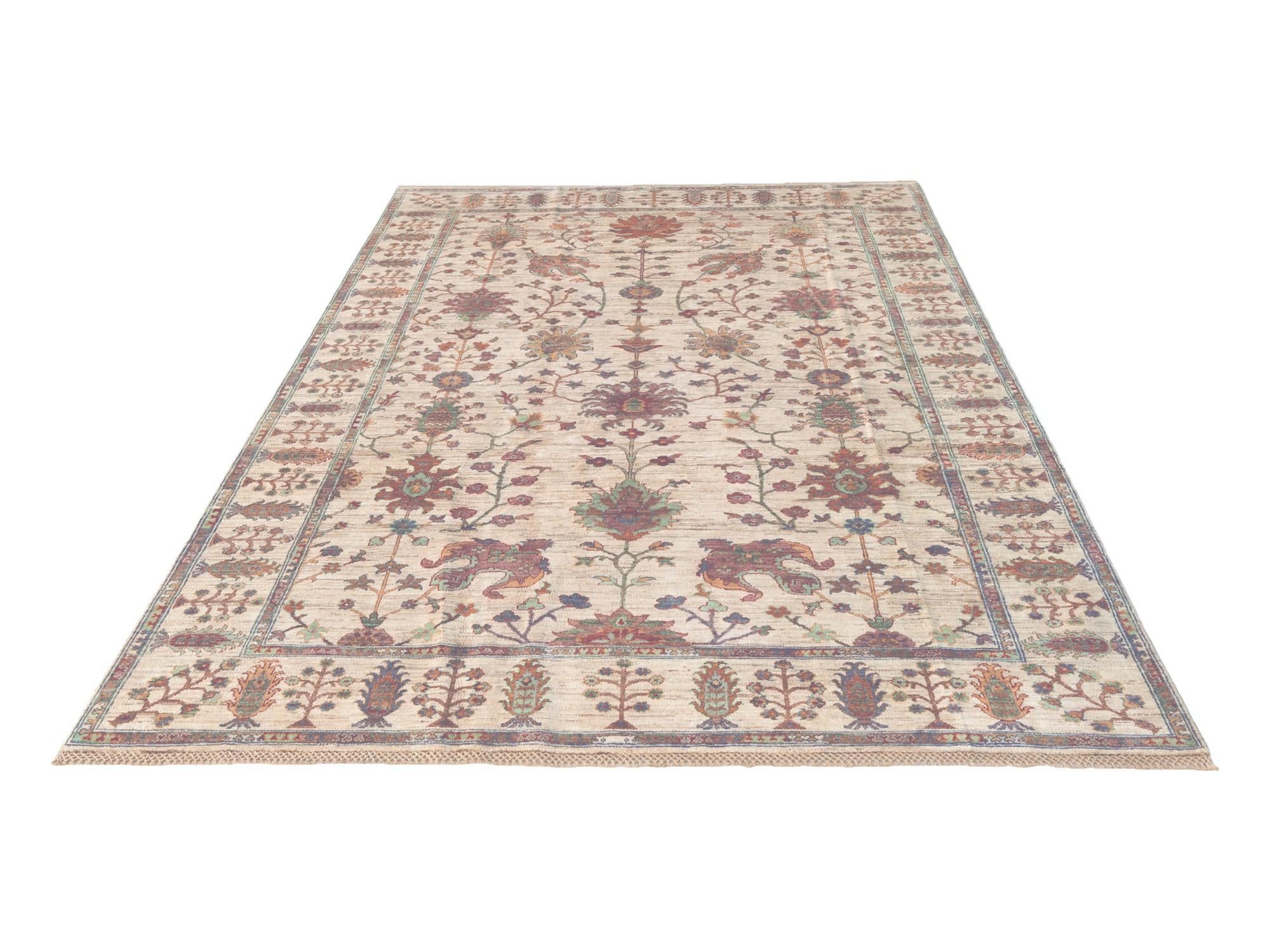 6' 7 x 9' 10 Hand Knotted Ariana Ziegler Rug