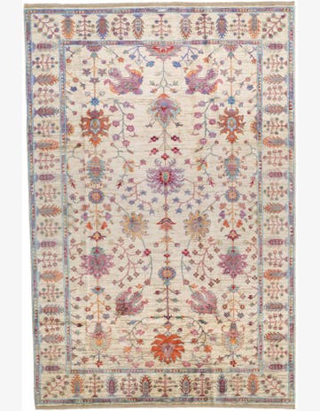 6' 7 x 9' 10 Hand Knotted Ariana Ziegler Rug