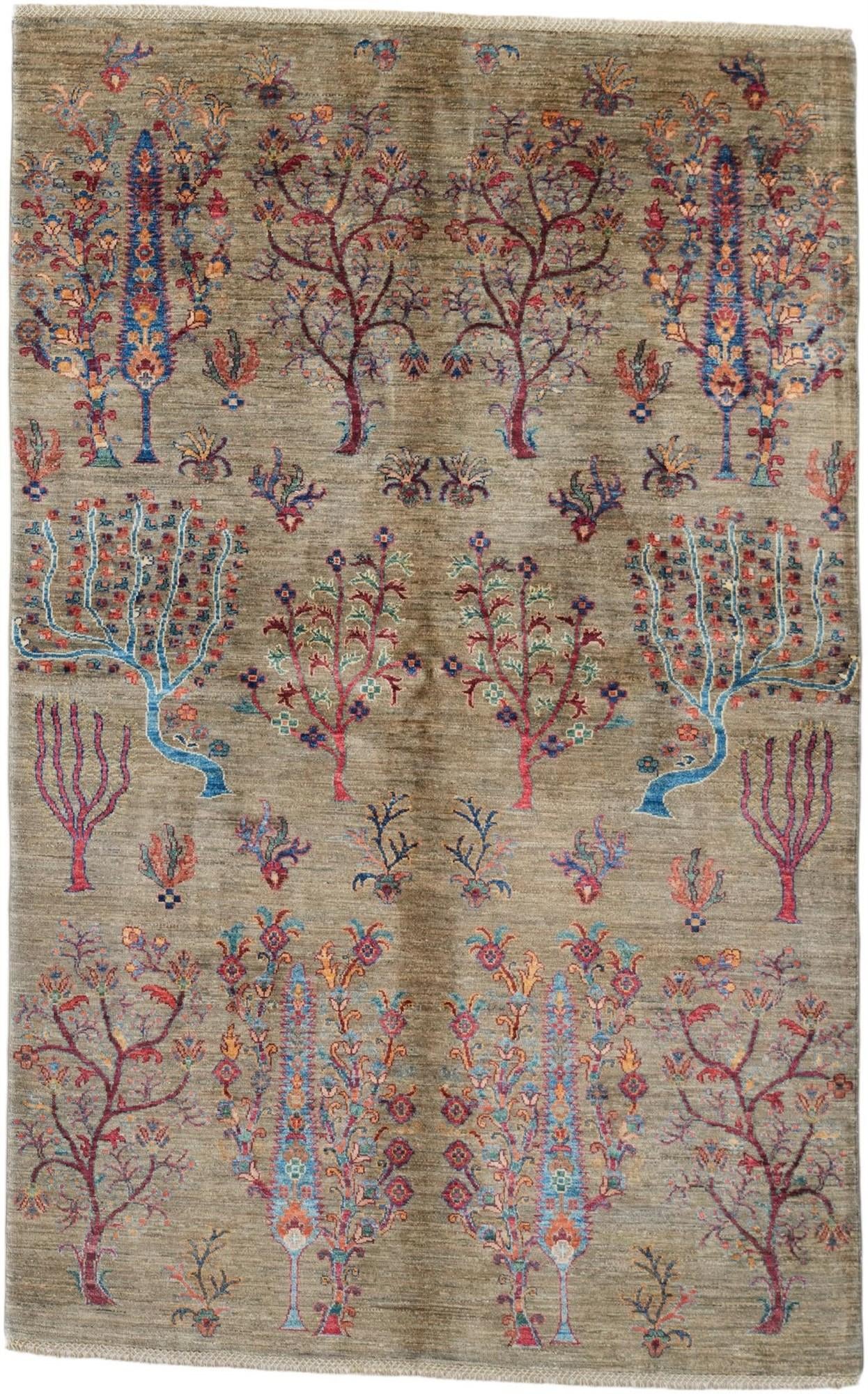 4' 11 x 8' Hand Knotted Ariana Ziegler Rug
