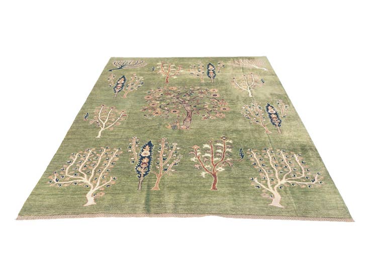 Detail image of 6' 8 x 9' 10 Hand Knotted Ariana Ziegler Rug