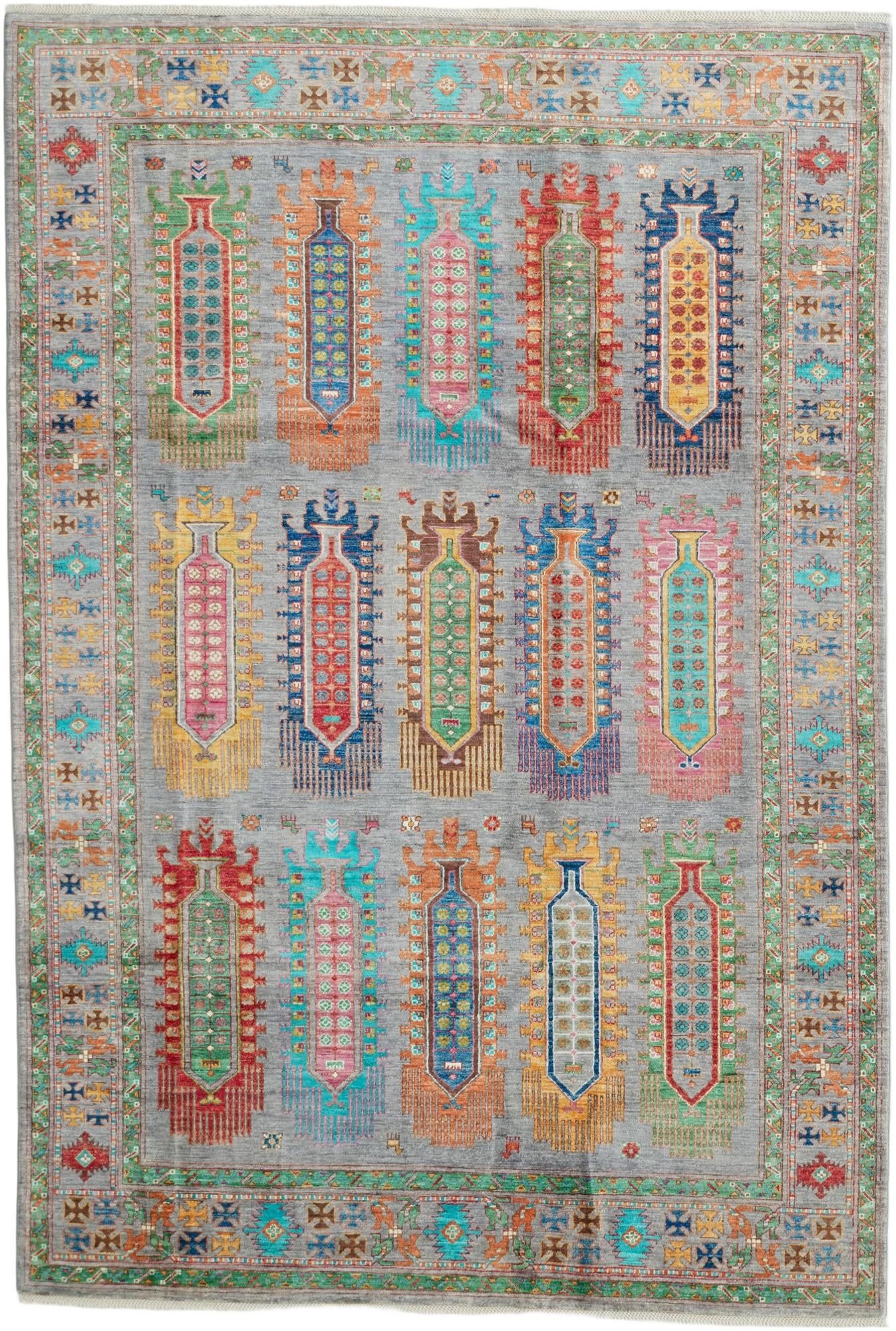 6' 11 x 10' 4 Hand Knotted Ariana Ziegler Rug