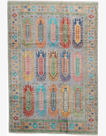 6' 11 x 10' 4 Hand Knotted Ariana Ziegler Rug