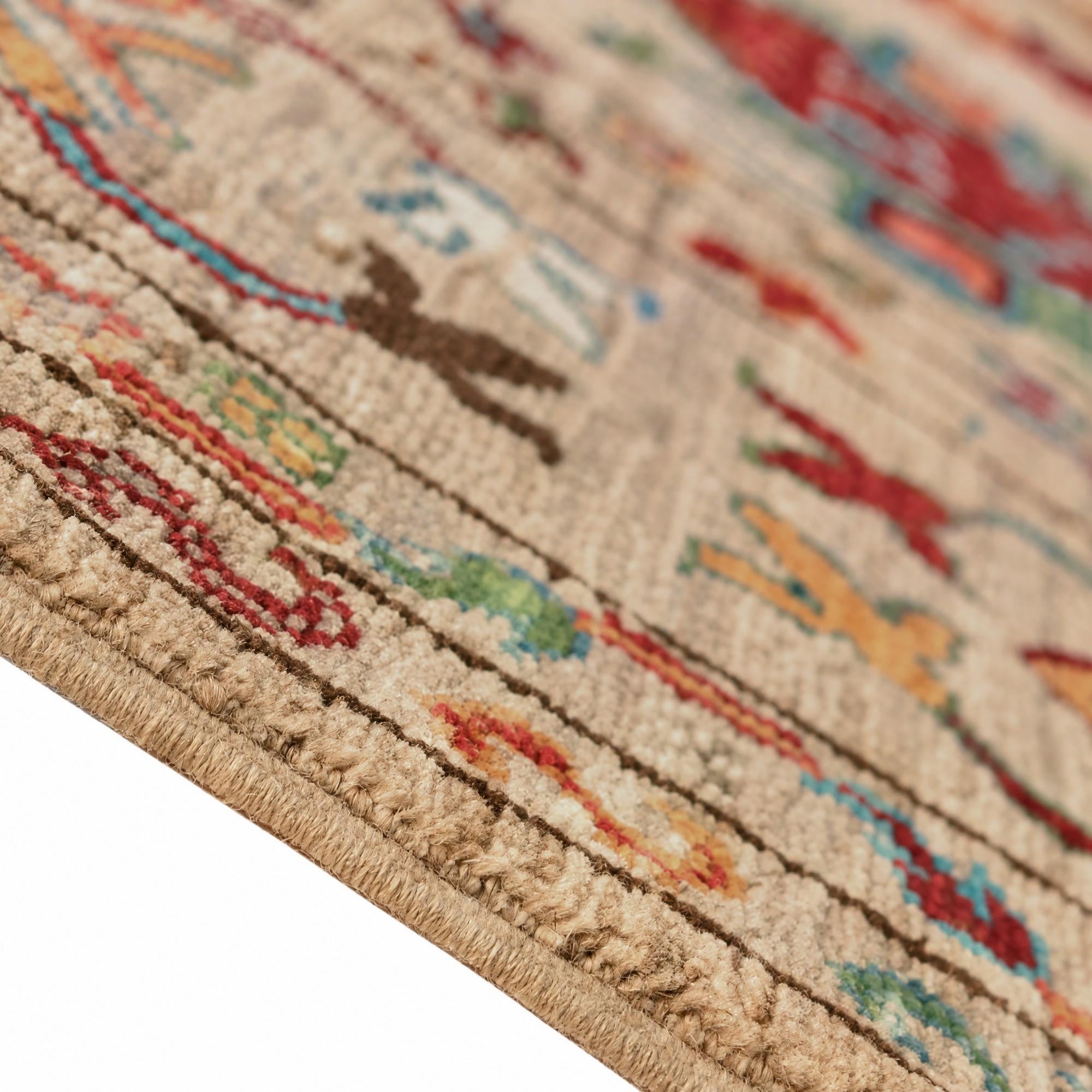 180cm x 235cm Hand Knotted Ariana Ziegler Rug