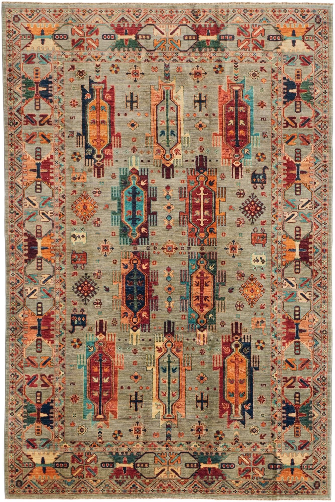 6' 9 x 10' 2 Hand Knotted Ariana Ziegler Rug