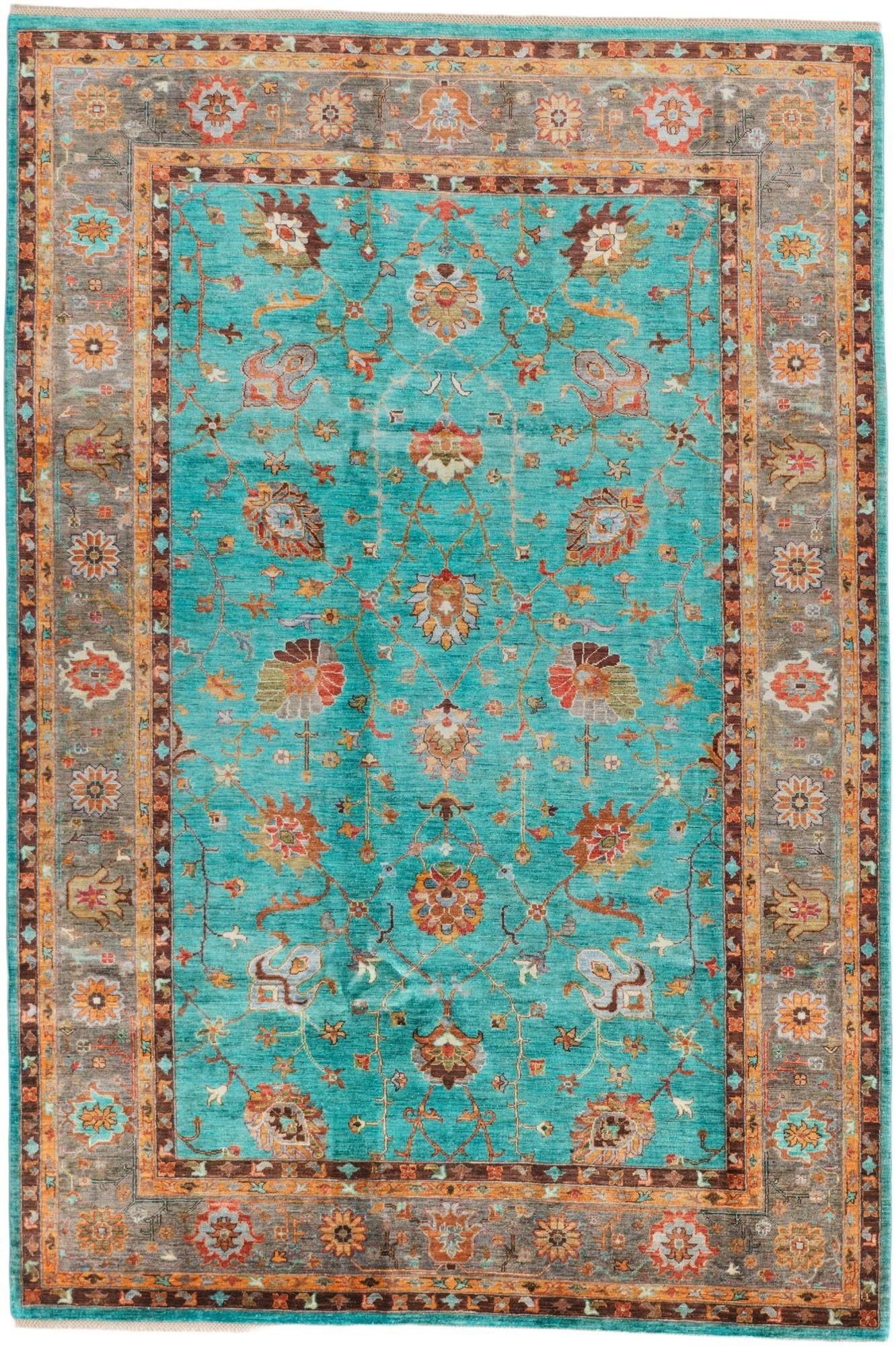 7' x 10' 7 Hand Knotted Ariana Ziegler Rug